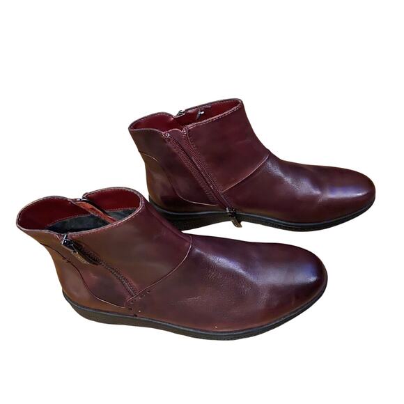 Regarde Le Ciel Bootie Womens Size 7.5 Burgundy Ankle Booties Boots Never Worn - Picture 3 of 5